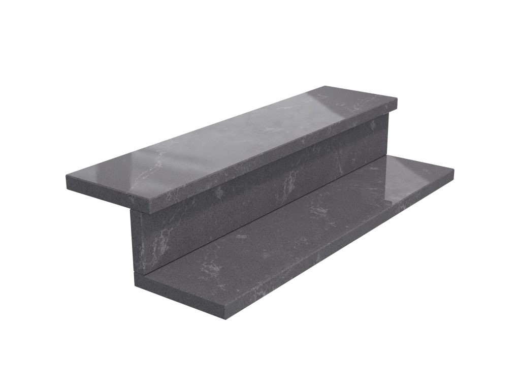 Treppen aus Agglo Marmor Baltic Grey 2cm
