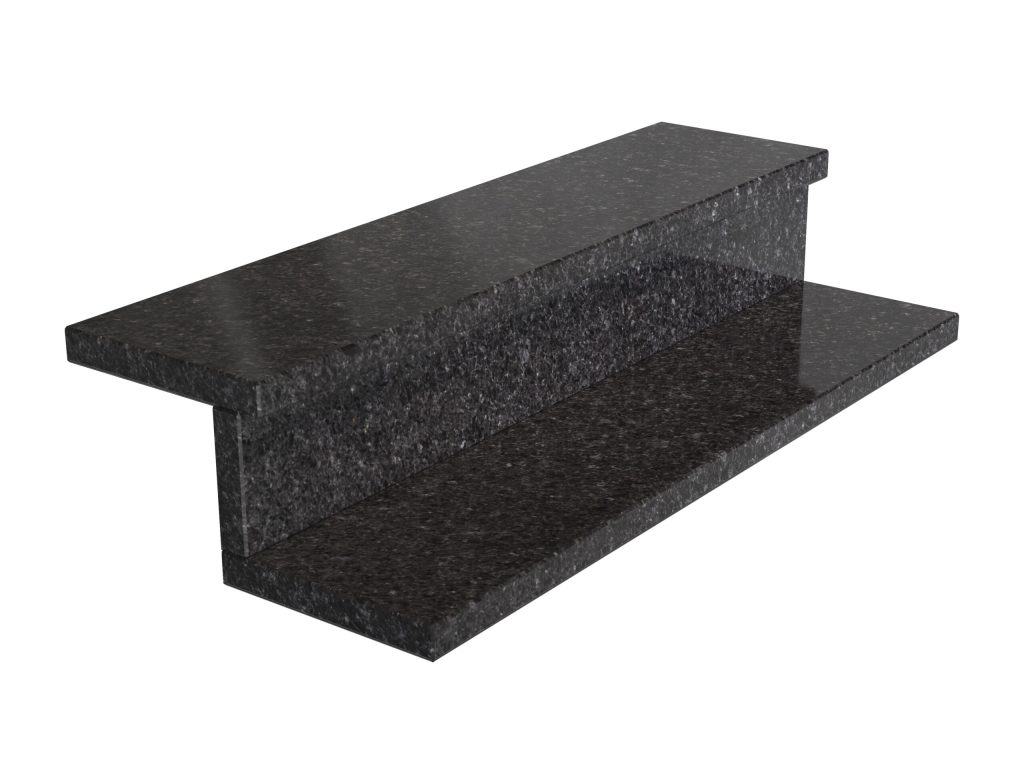 Granit-Treppen Black Antracite 2cm