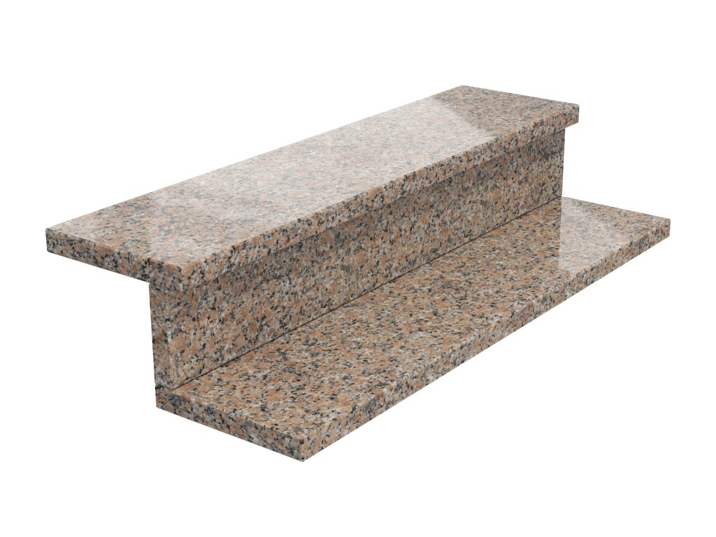 Granit-Treppen Rosa Porino 2cm