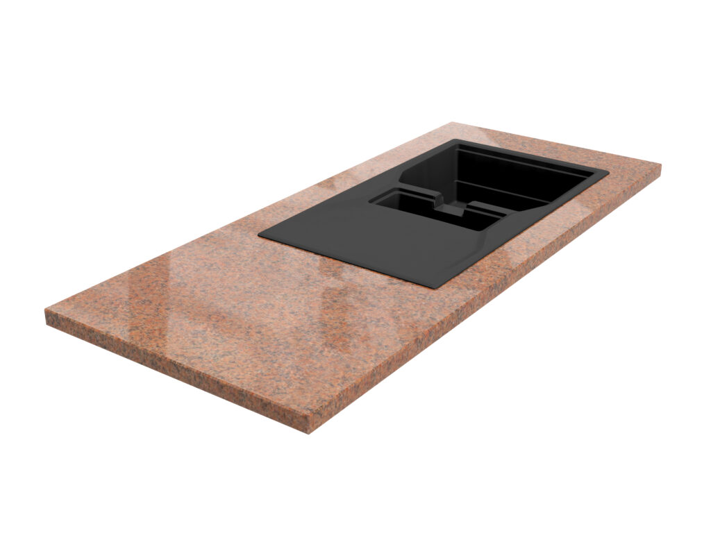 Küchenarbeitsplatte aus Granit Bohus Red 3cm