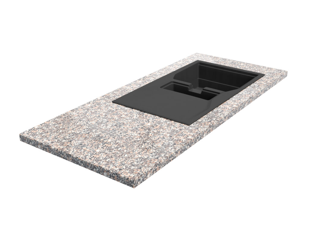 Küchenarbeitsplatte aus Granit Rosa Beta 2cm