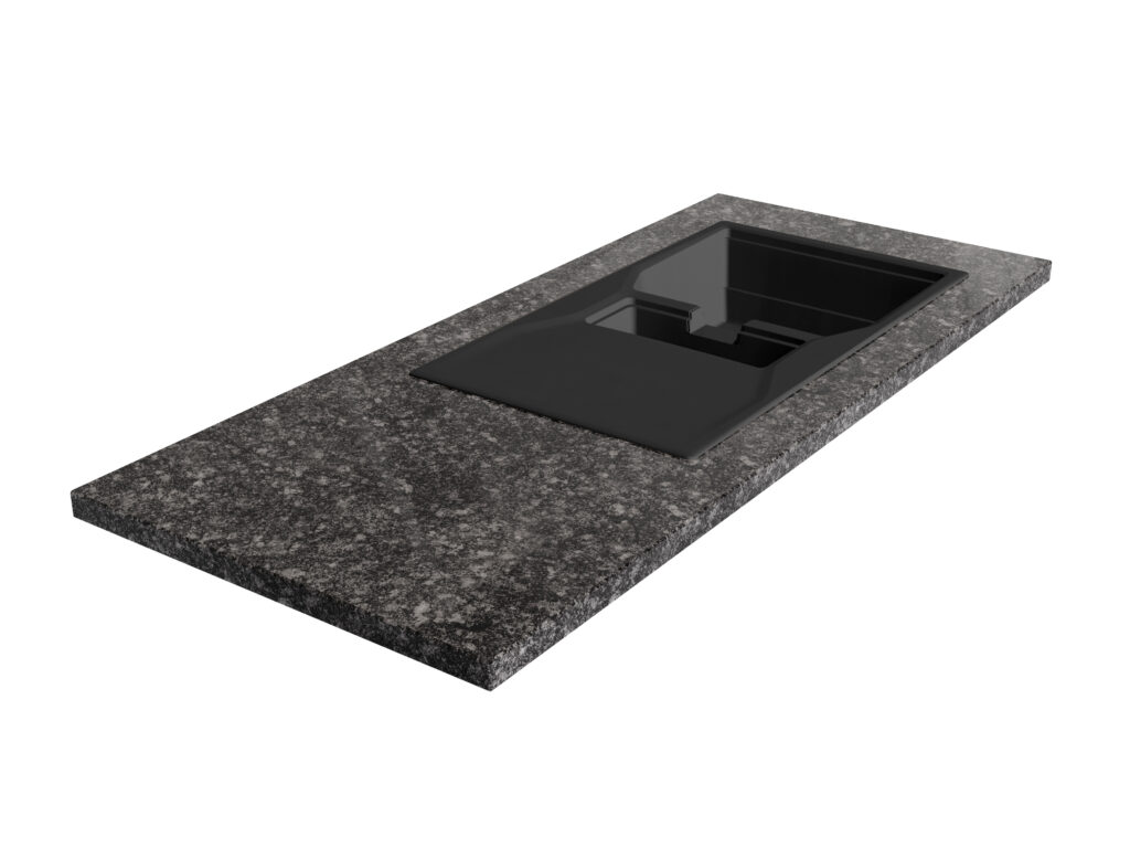 Küchenarbeitsplatte aus Granit Steel Grey 3cm