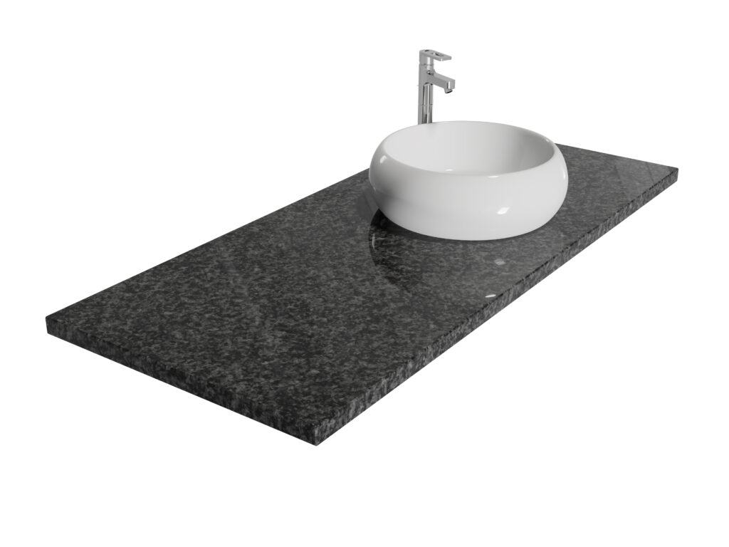 Badezimmer-Arbeitsplatteaus Granit Impala Oryginalna RPA 3cm