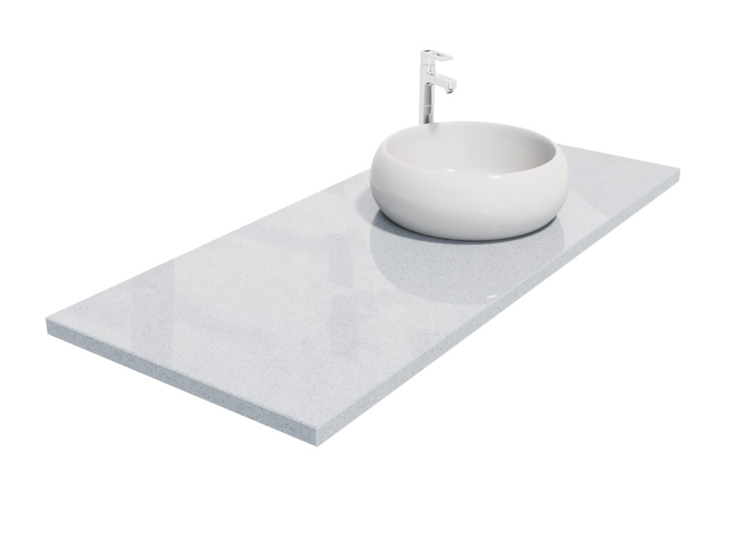 Badezimmer-Arbeitsplatteaus Agglo Marmor Polare 3cm