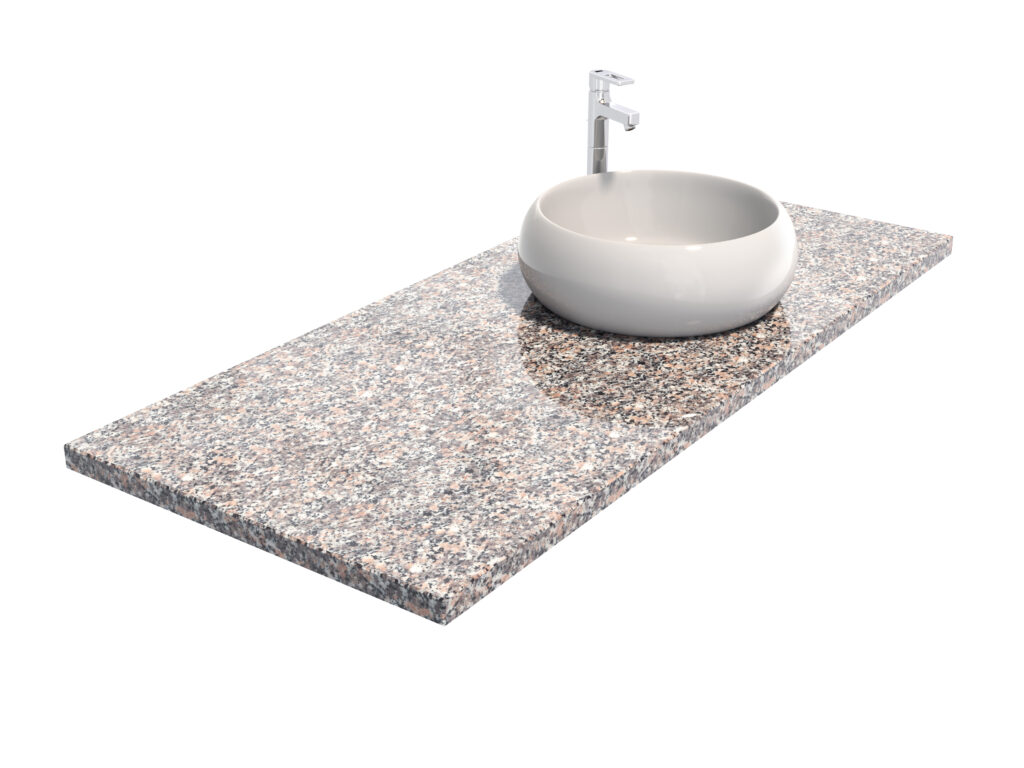 Badezimmer-Arbeitsplatteaus Granit Rosa Beta 3cm