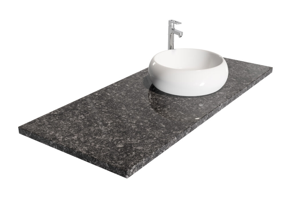 Badezimmer-Arbeitsplatteaus Granit Steel Grey 2cm