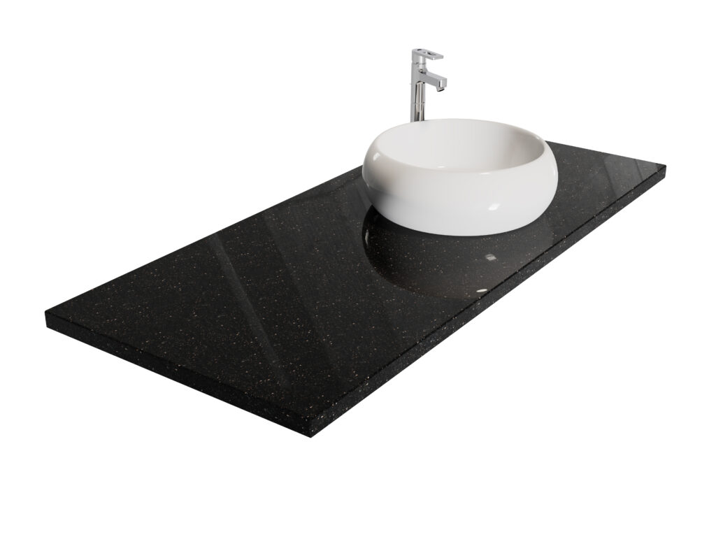 Badezimmer-Arbeitsplatteaus Granit Star Galaxy 2cm