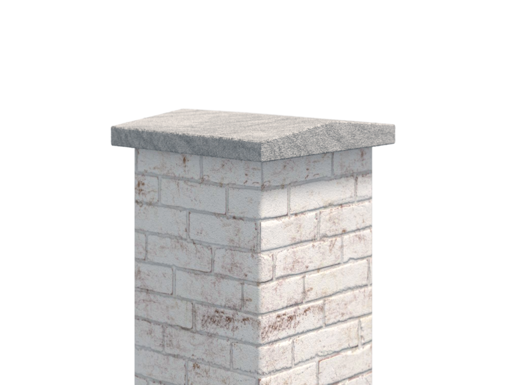 Giebel Abdeckung Granit Monolith Viscont White 5cm