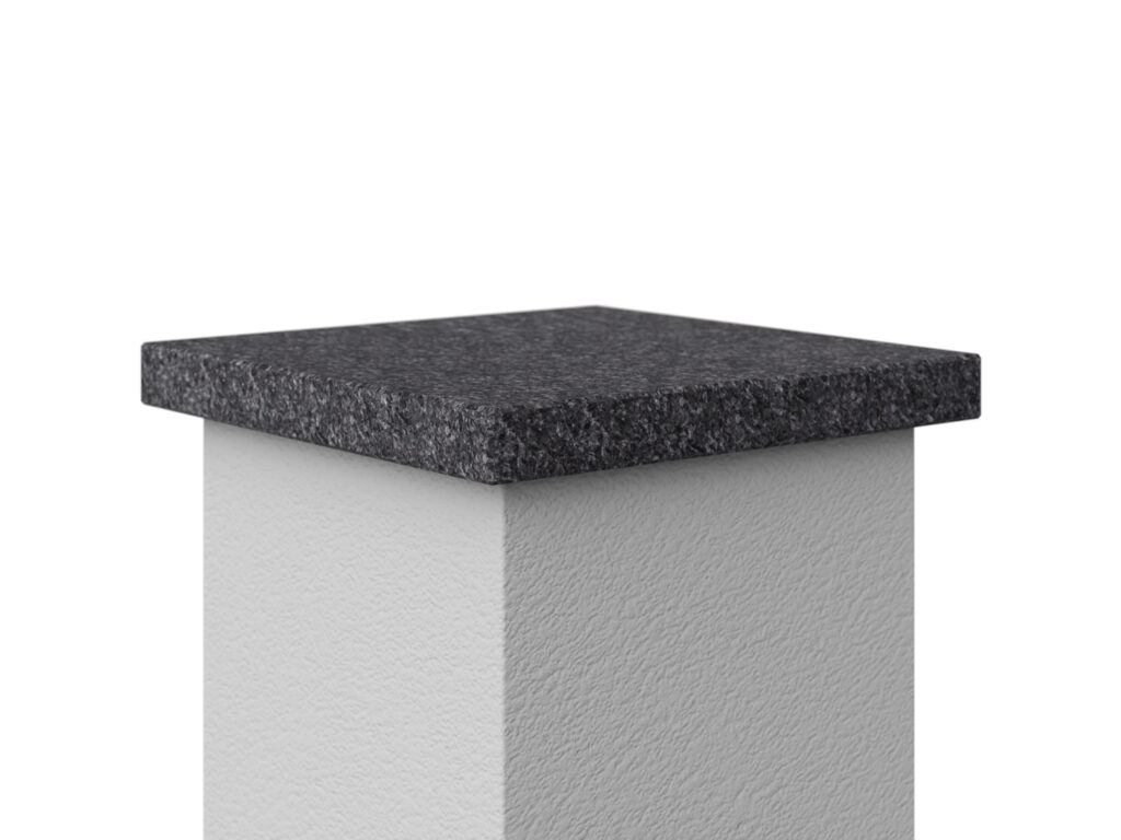 Abdeckung aus Granit Black Antracite Satin 3cm