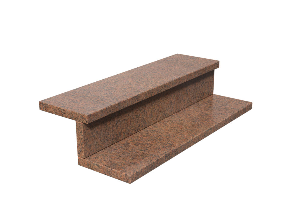 Granit-Treppen Bohus Red 2cm