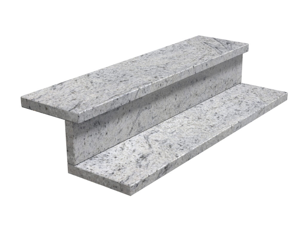 Granit-Treppen Kashmir White 2cm