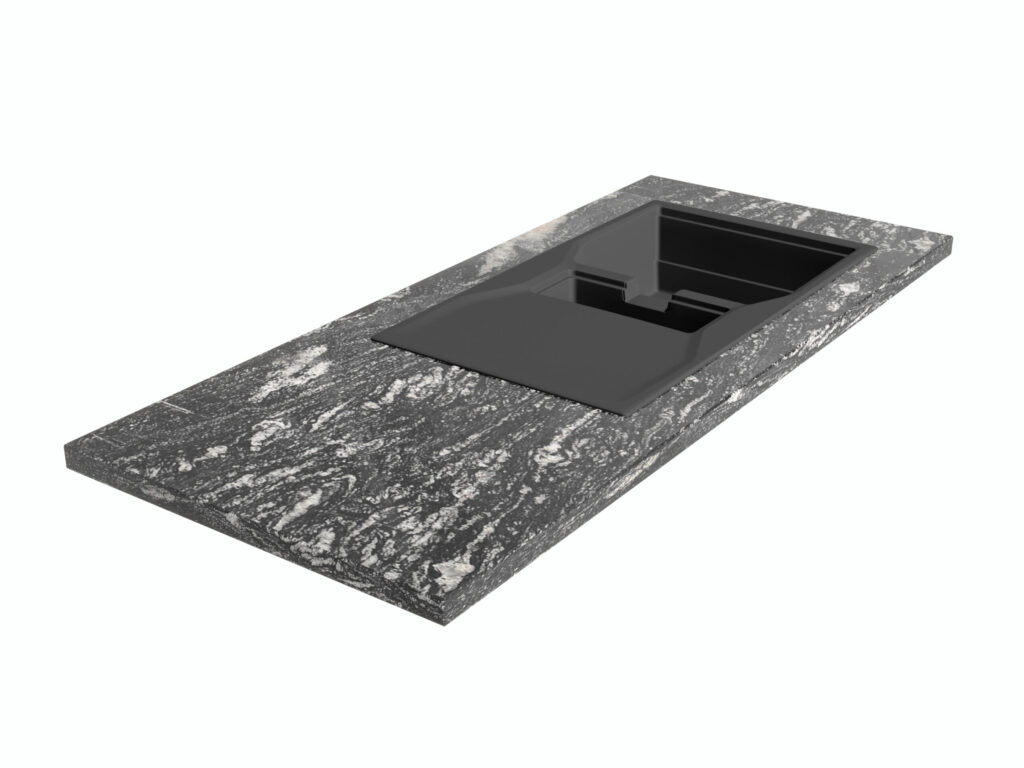 Küchen-Arbeitsplatte aus Granit Titanium Silver 3cm