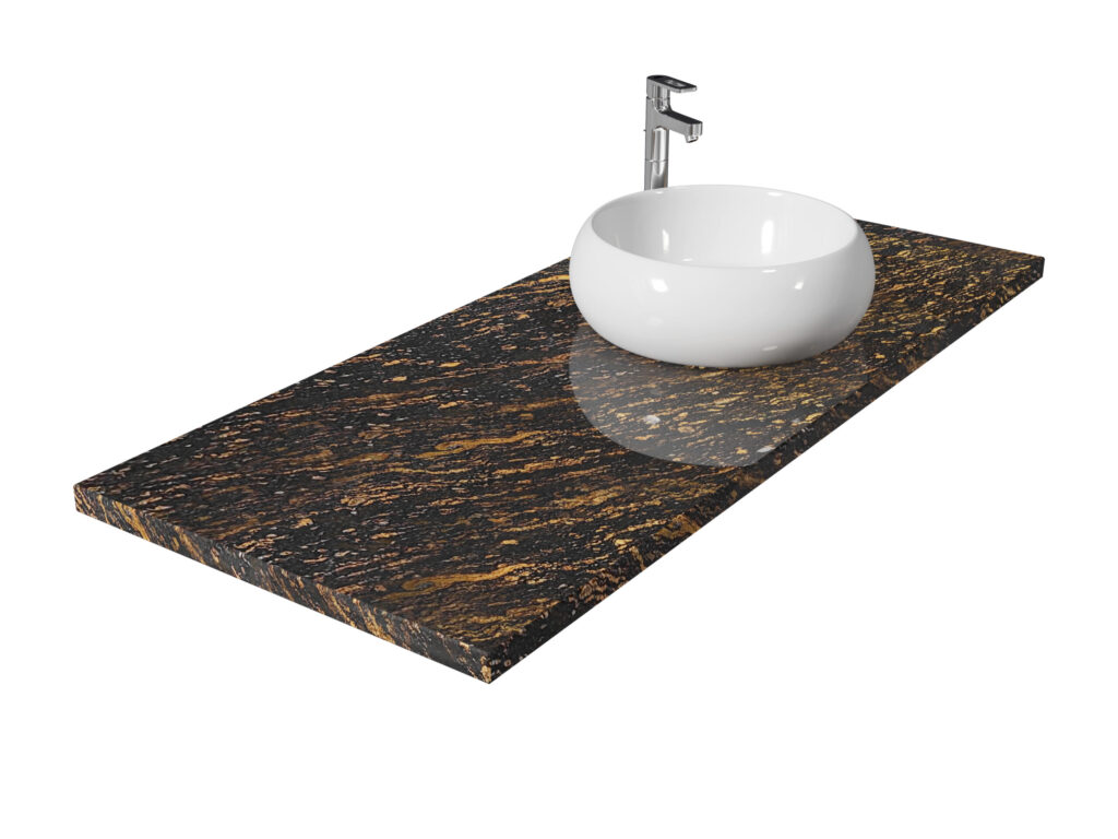 Badezimmer-Arbeitsplatte aus Granit Gold Antracite 3cm