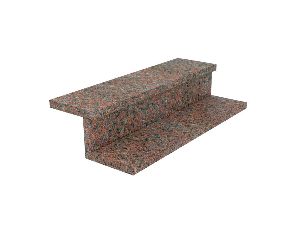 Granit-Treppen Bohus Red 2cm GEFLAMMT