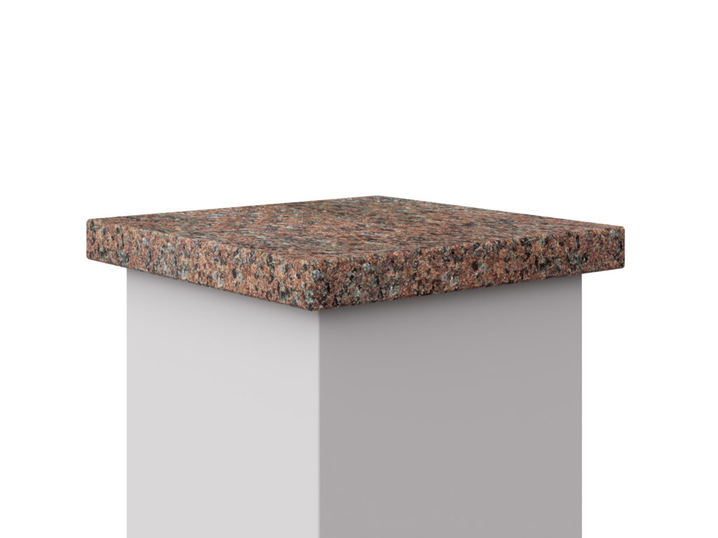 Abdeckung aus Granit Bohus Red Geflammt 3cm