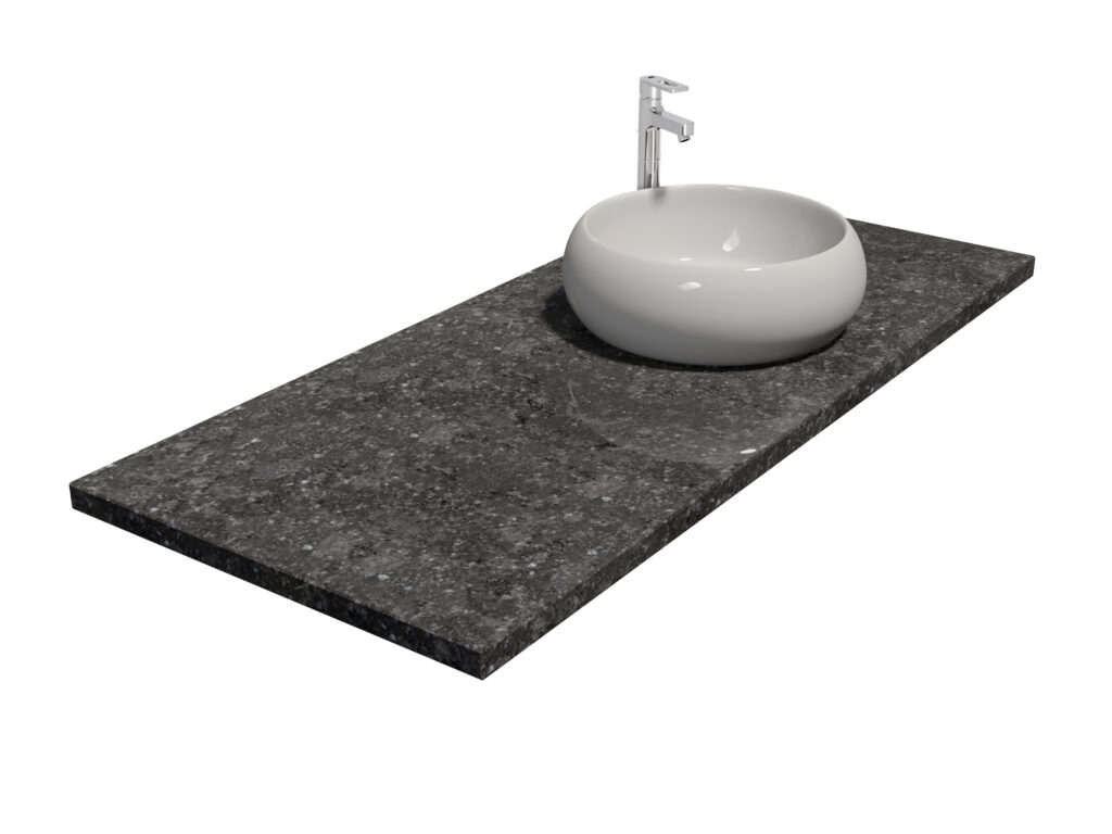 Badezimmer-Arbeitsplatte aus Granit Black Sky 3cm