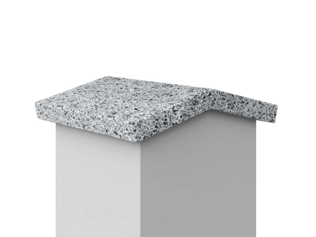 Granit Giebel Abdeckung Geklebt Grey Geflammt 2cm