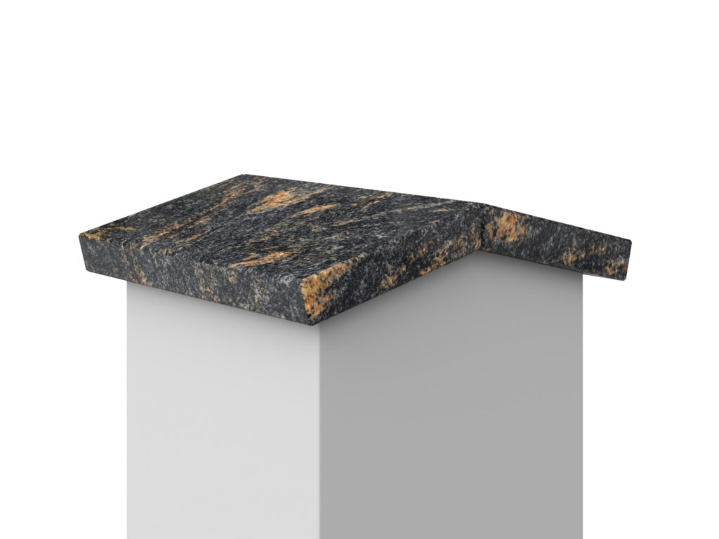 Granit Giebel Abdeckung Geklebt Paradiso 3cm
