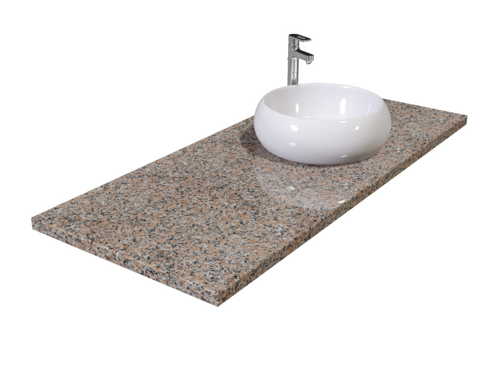 Badezimmer-Arbeitsplatteaus Granit Rosa Porino 3cm