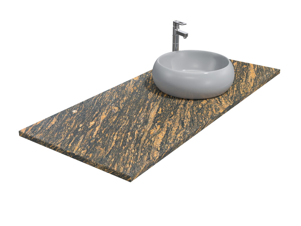 Badezimmer-Arbeitsplatte aus Granit Gold Antracite 3cm Antiquität