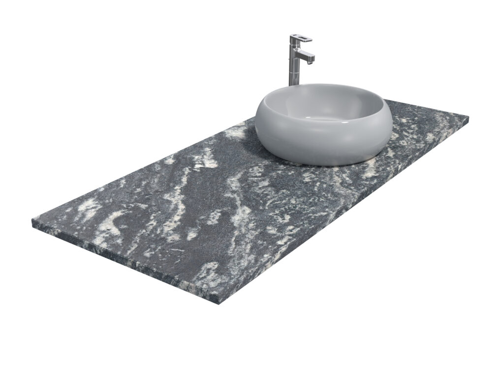 Badezimmer-Arbeitsplatte aus Granit Titanium Silver 3cm Antiquität